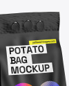 Potato Bag w/ Matte Label Mockup