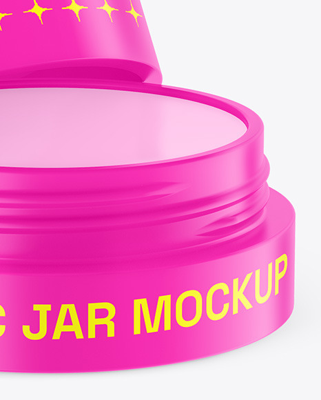 Matte Lip Balm Jar Mockup