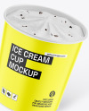 Matte Ice Cream Cup Mockup