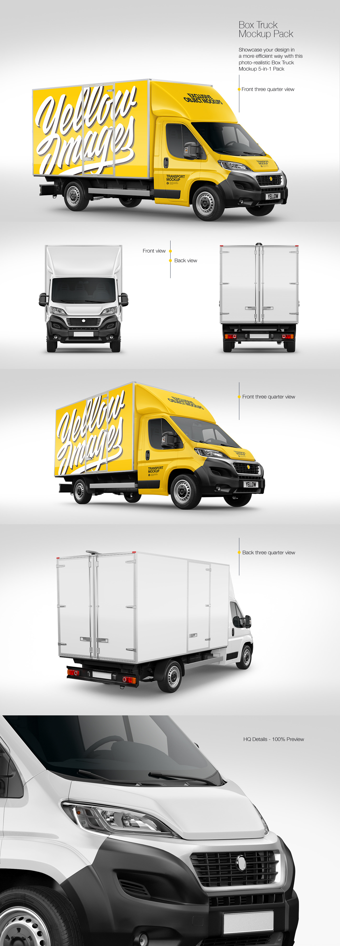 Box Truck Mockup Pack Box Truck Mockup Pack