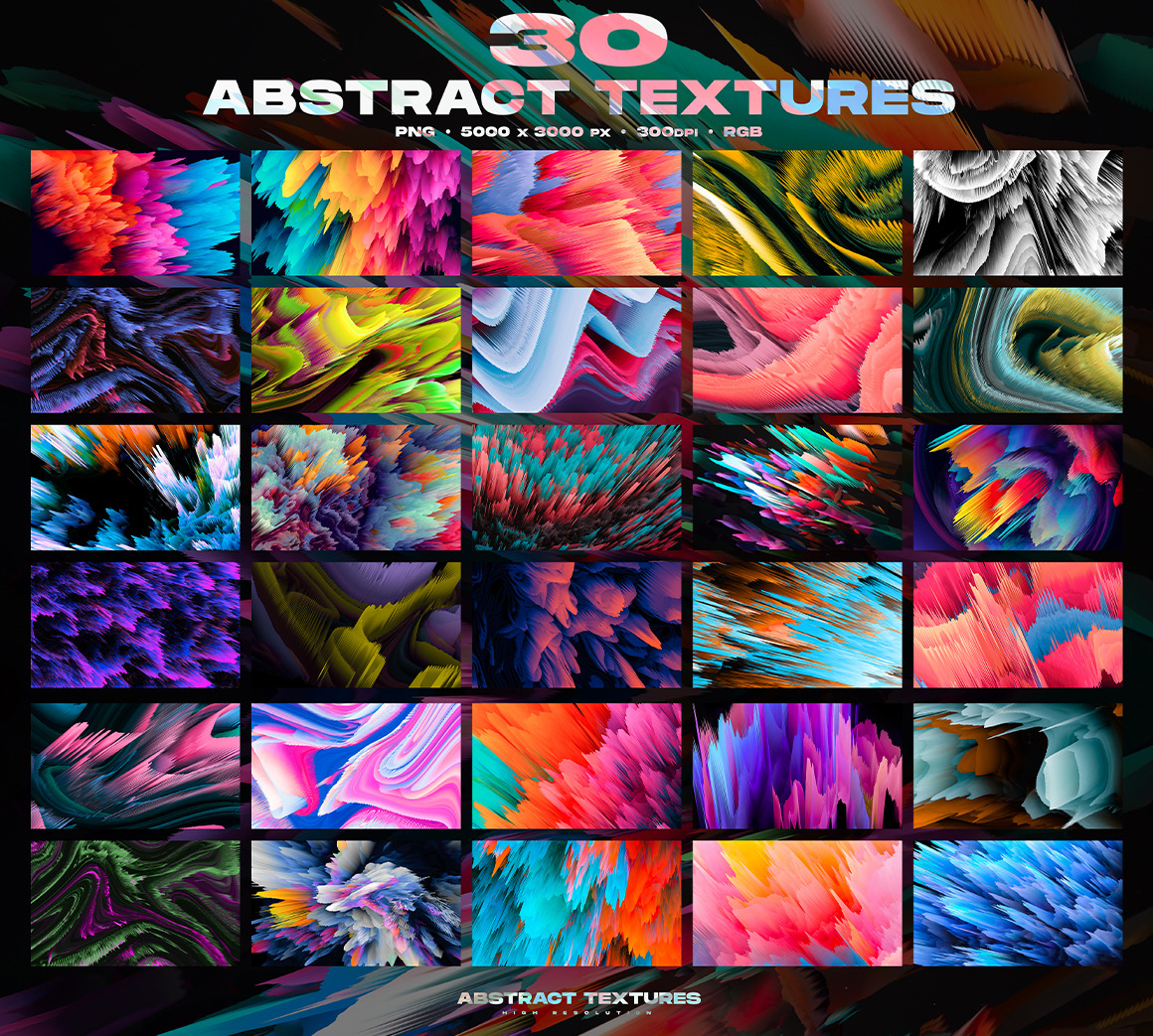 30 Abstract Textures Pack Vol.1