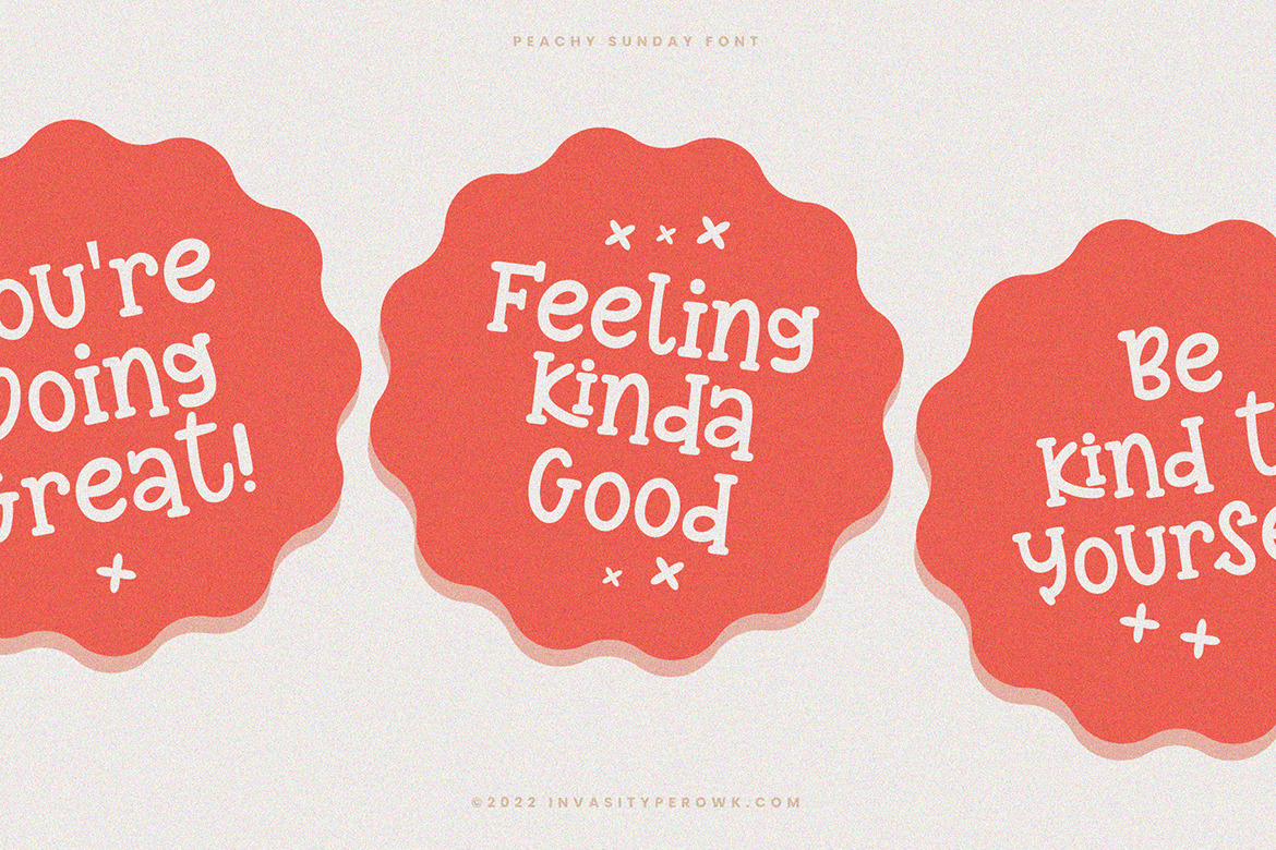 Peachy Sunday - Playful Handwritten Peachy Sunday - Playful Handwritten