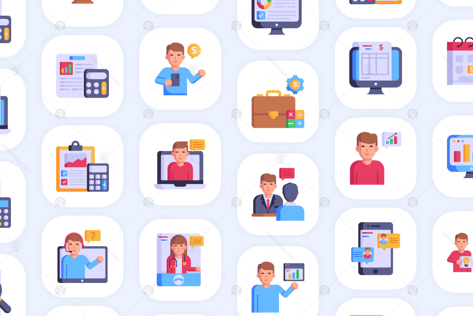 100 Accounting Icons - Vector Designs