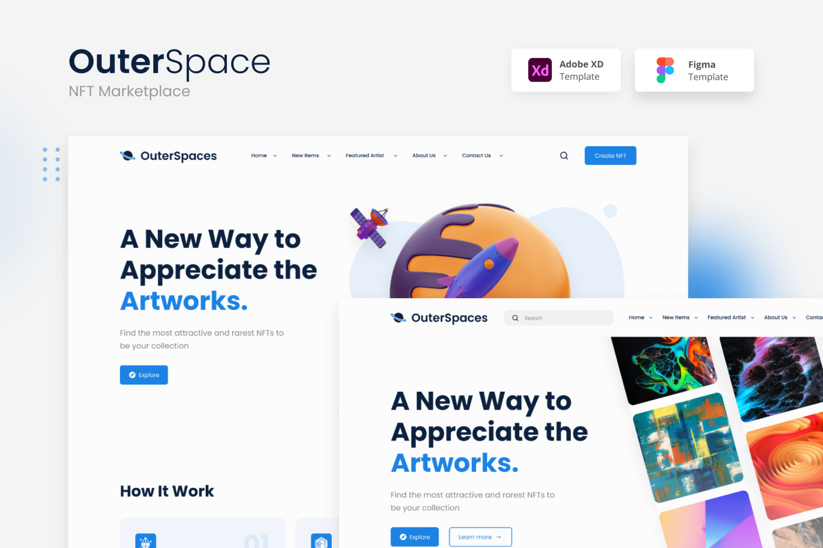 OuterSpace – Minimalist NFT Marketplace