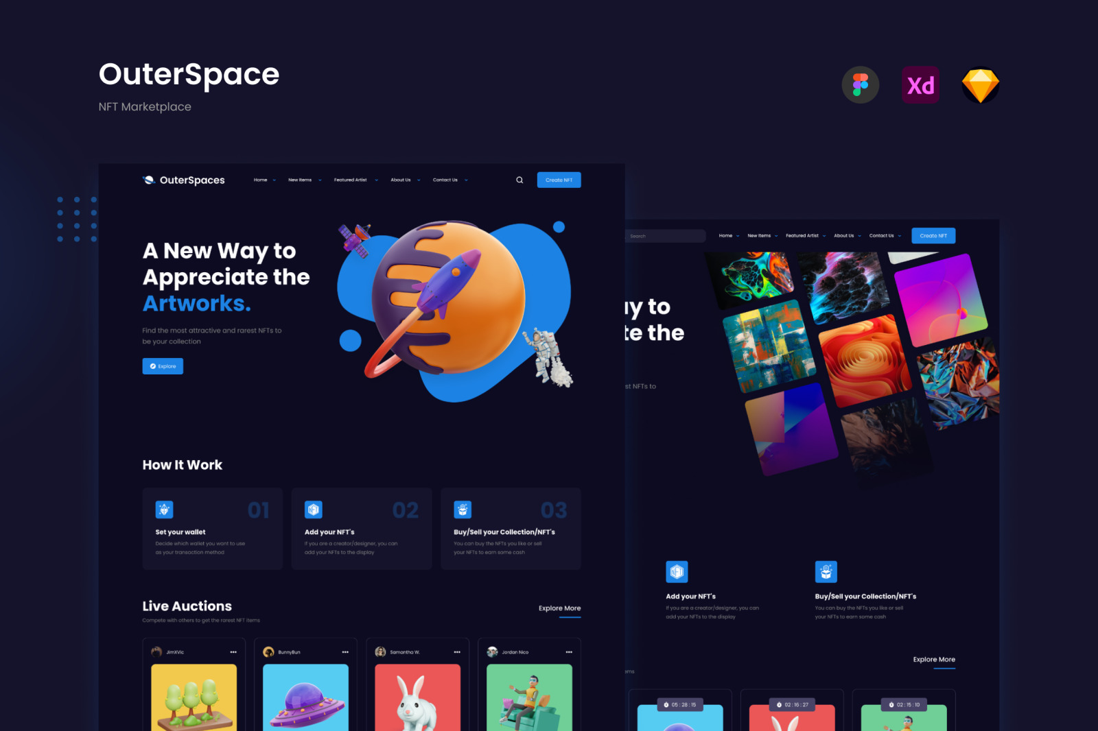 OuterSpace – Minimalist NFT Marketplace OuterSpace – Minimalist NFT Marketplace
