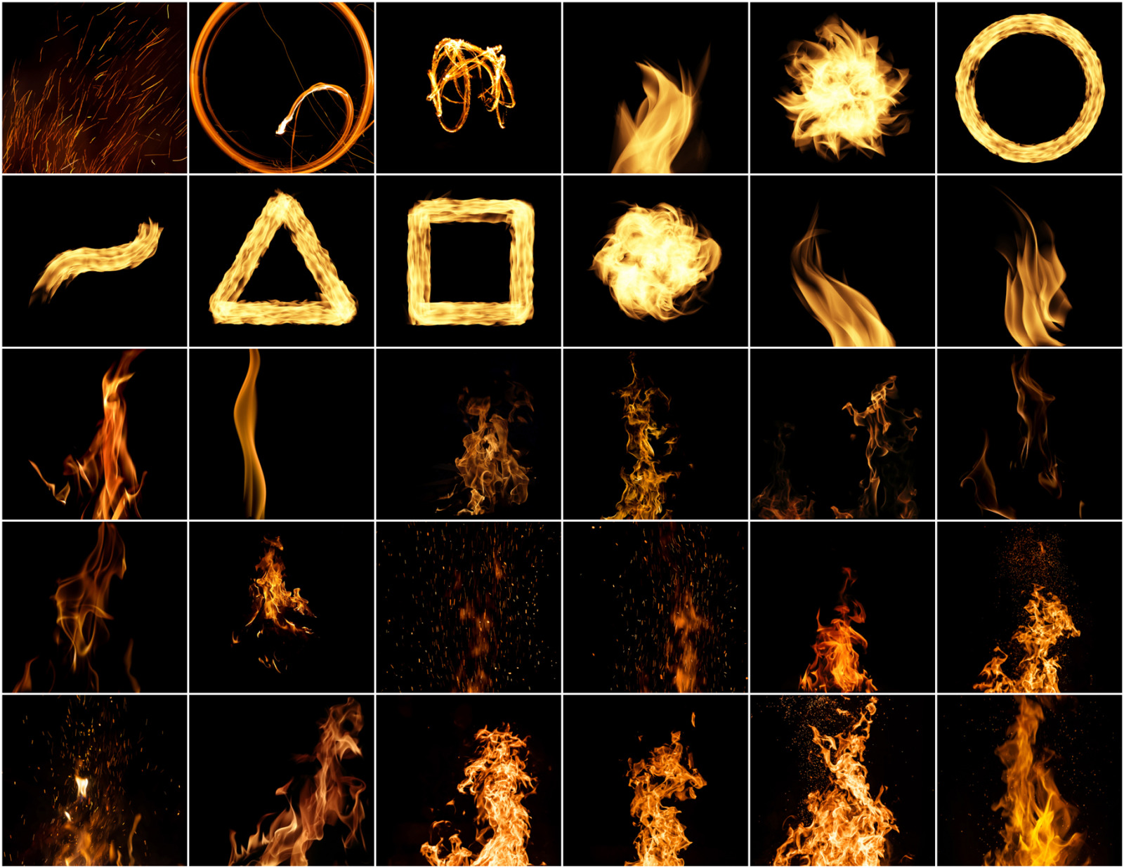 Fire Burning Effect Overlays