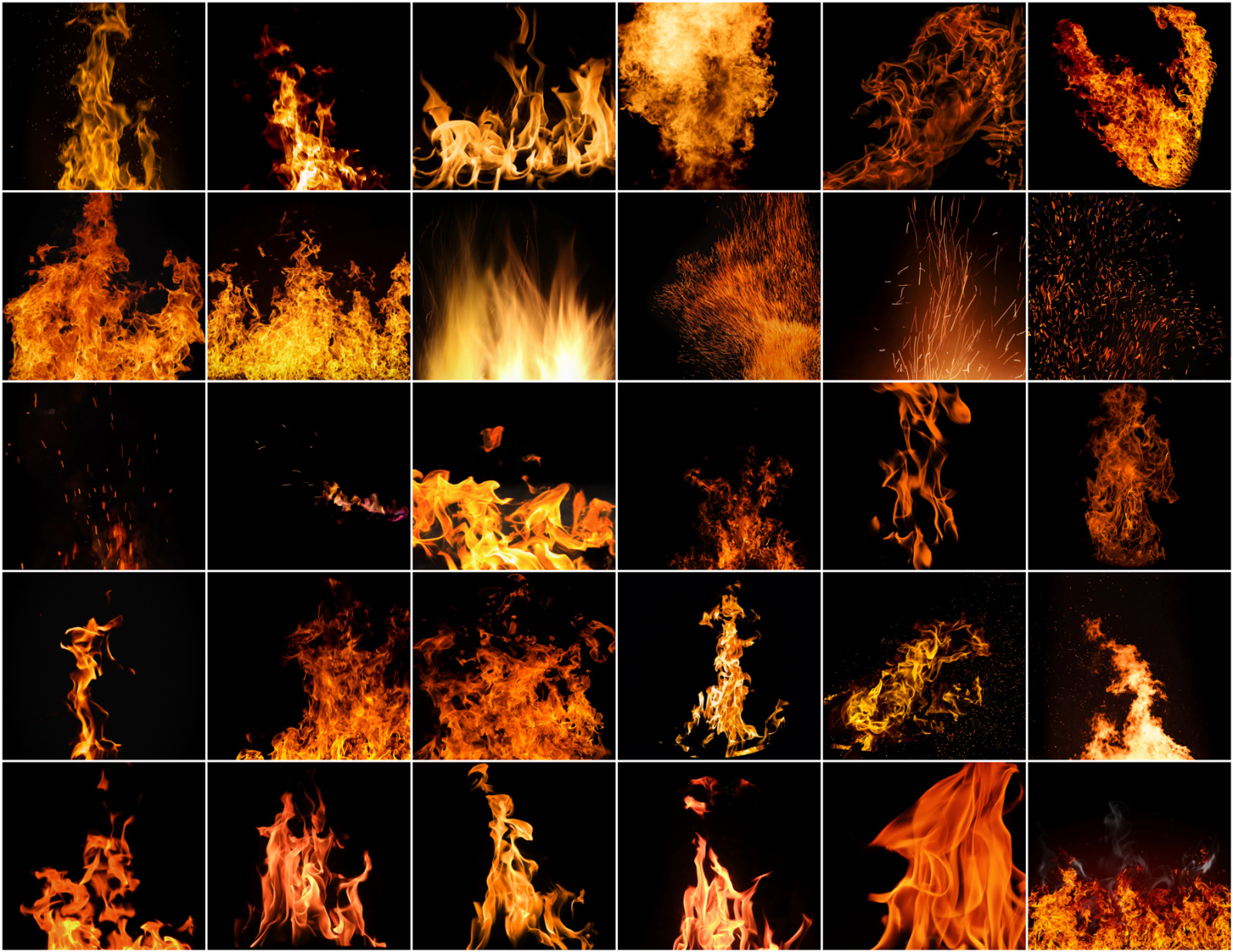 Fire Burning Effect Overlays