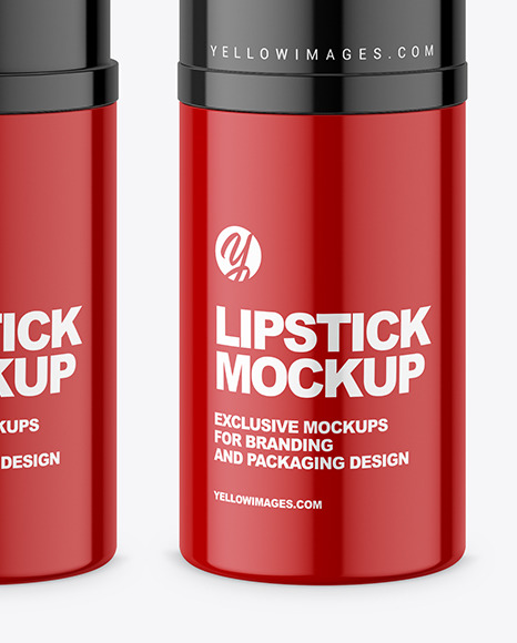 Glossy Lipstick Mockup