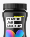 Glossy Plastic Jar Mockup