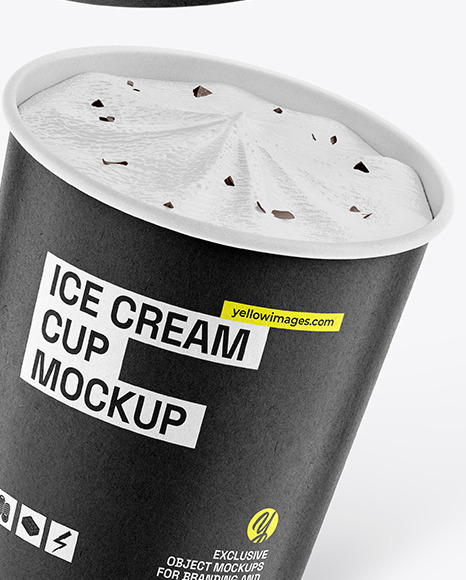 Kraft Ice Cream Cup Mockup