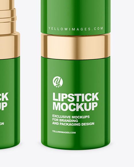 Glossy Lipstick Mockup