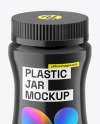 Glossy Plastic Jar Mockup