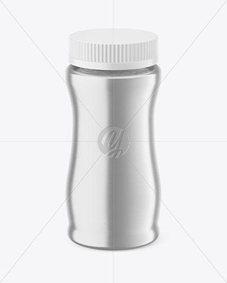 Metallic Plastic Jar Mockup