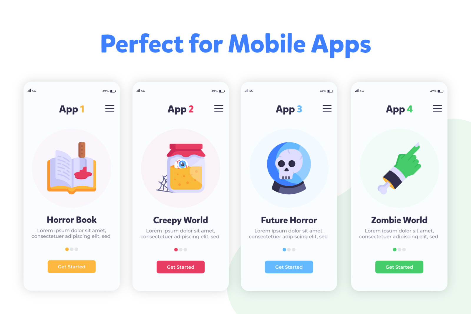 50 Flat Horror Icons-Vector Designs 50 Flat Horror Icons-Vector Designs
