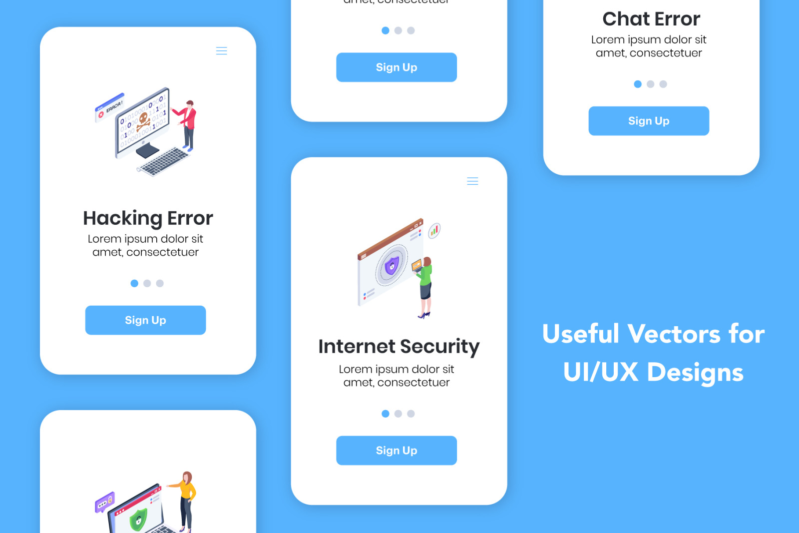 60 Cybersecurity Isometric Icons