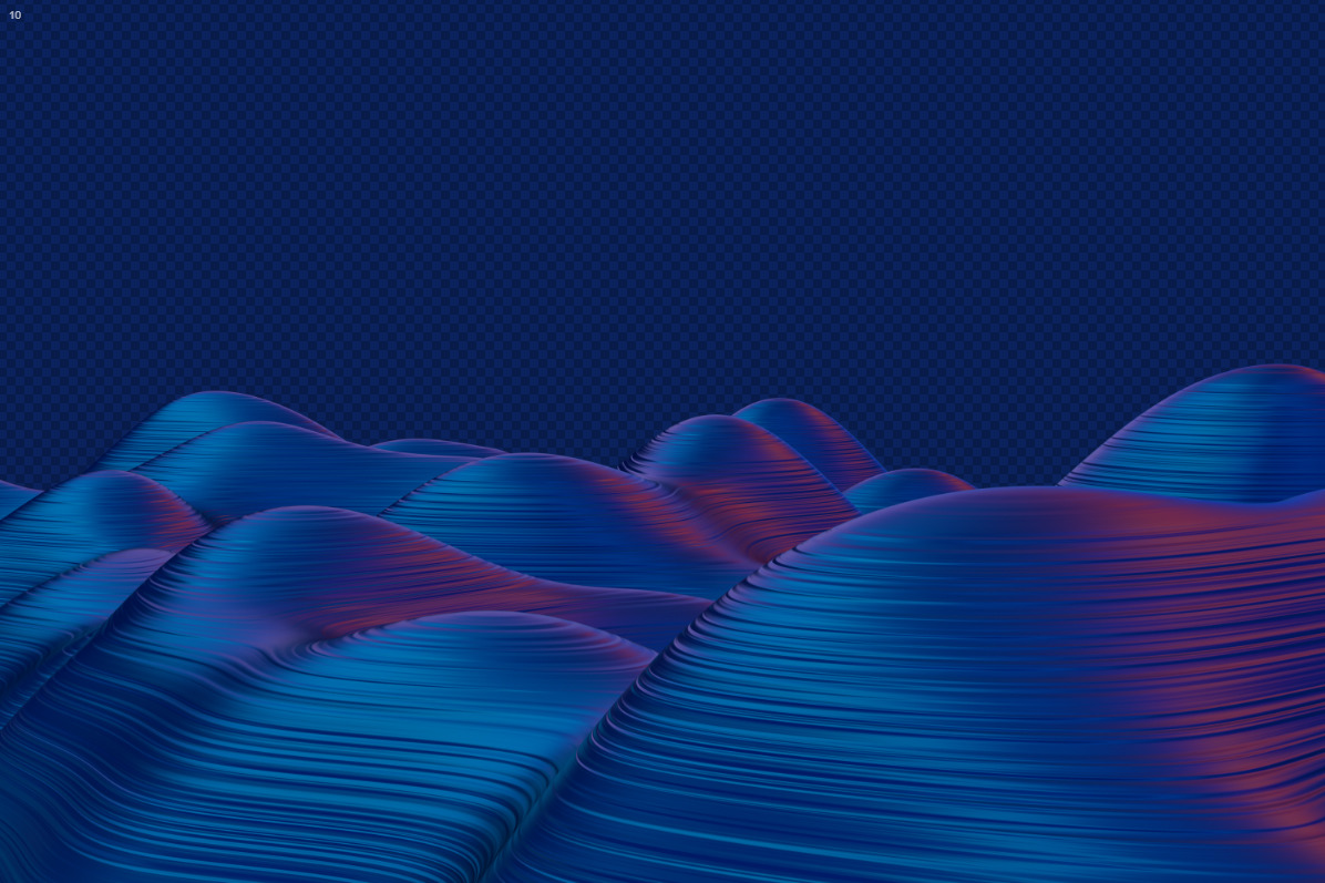 Abstract 3d Rendering of Waves Backgrounds