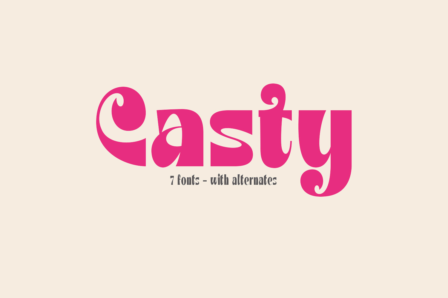 Casty - 7 Display Font