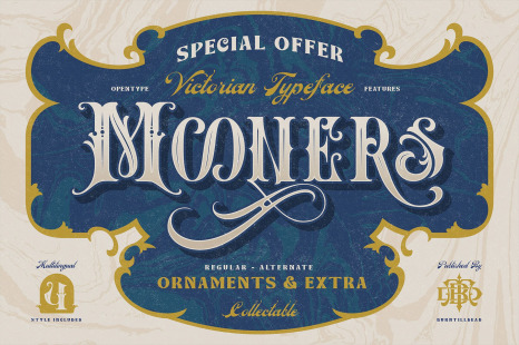 Mooners Font - Victorian