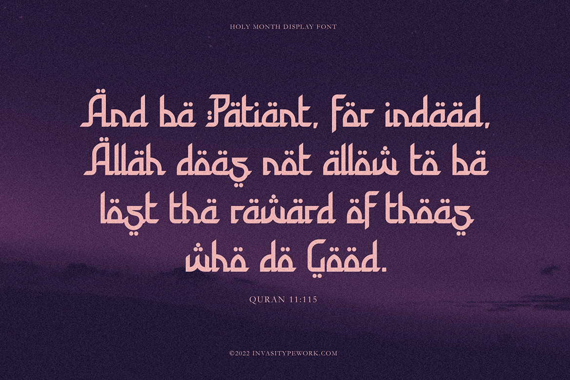 Holy Month - Arabic Display Font Holy Month - Arabic Display Font