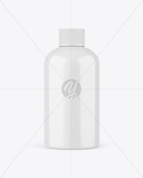 Glossy Bottle Mockup