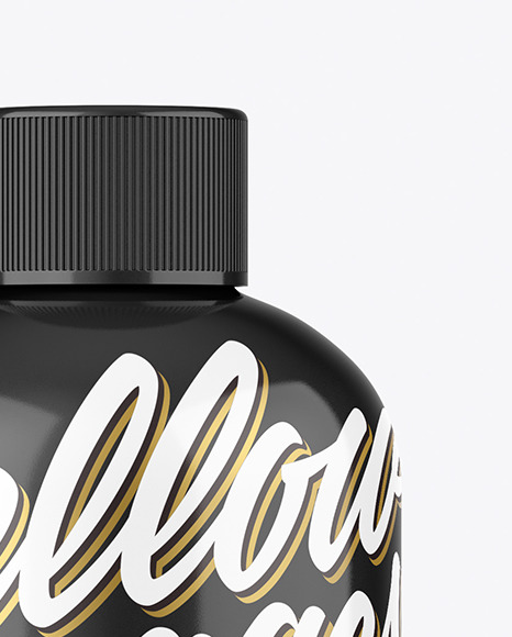 Glossy Bottle Mockup