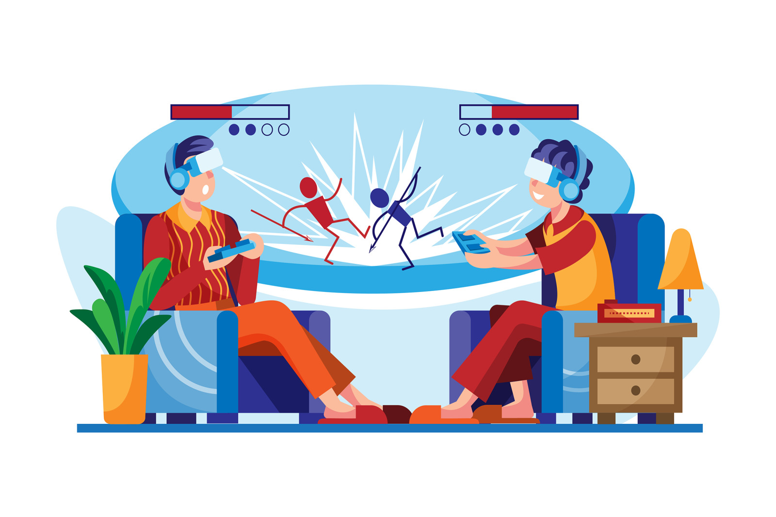 M389_Virtual Reality Illustrations M389_Virtual Reality Illustrations