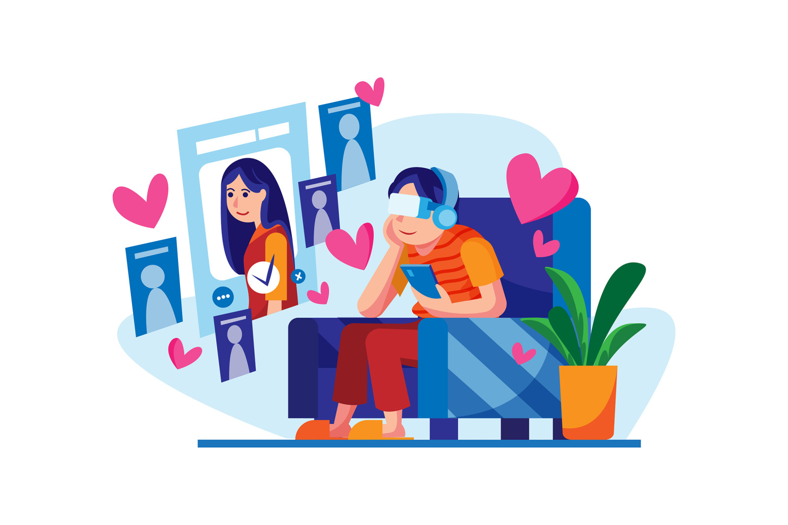 M389_Virtual Reality Illustrations M389_Virtual Reality Illustrations