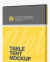 Matte Table Tent Mockup