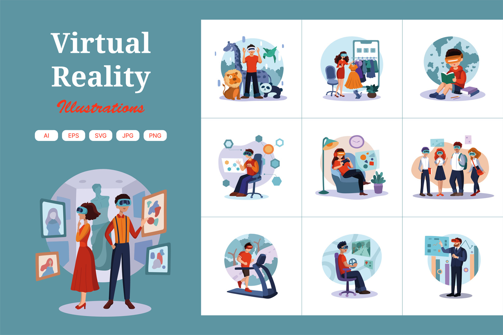 M411_Virtual Reality Illustrations M411_Virtual Reality Illustrations