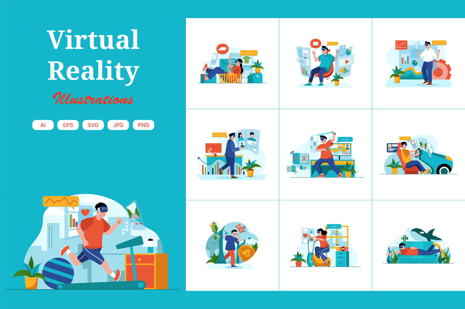 M401_Virtual Reality Illustration Pack M401_Virtual Reality Illustration Pack