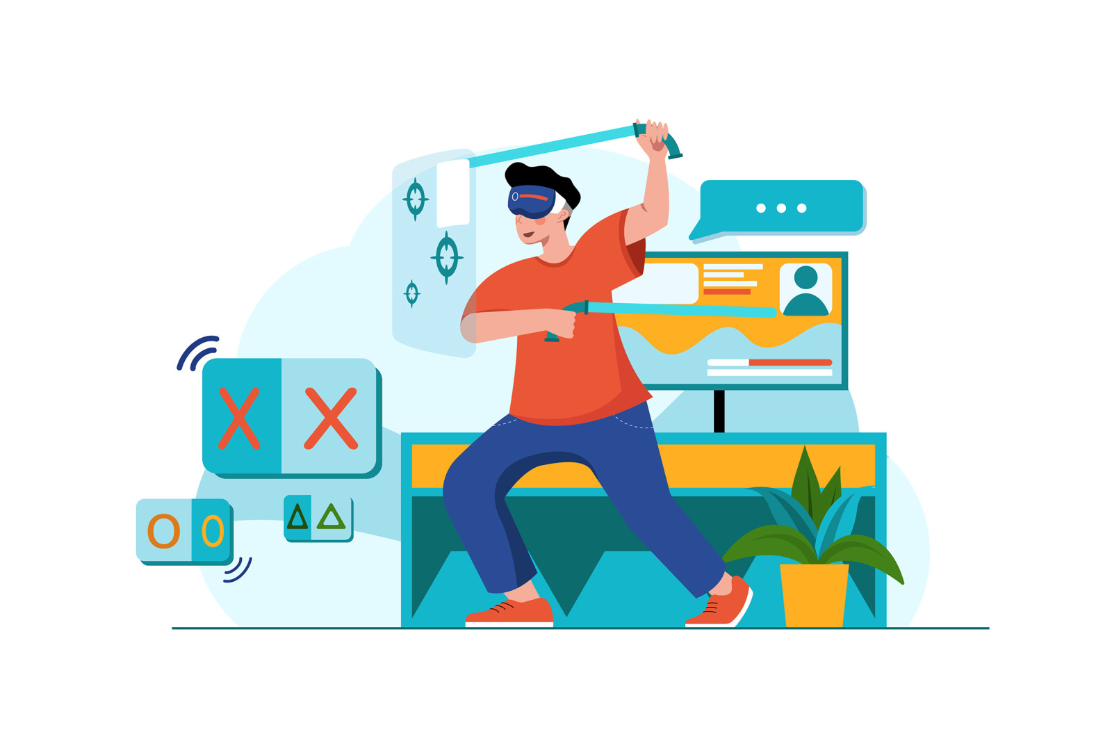 M401_Virtual Reality Illustration Pack M401_Virtual Reality Illustration Pack