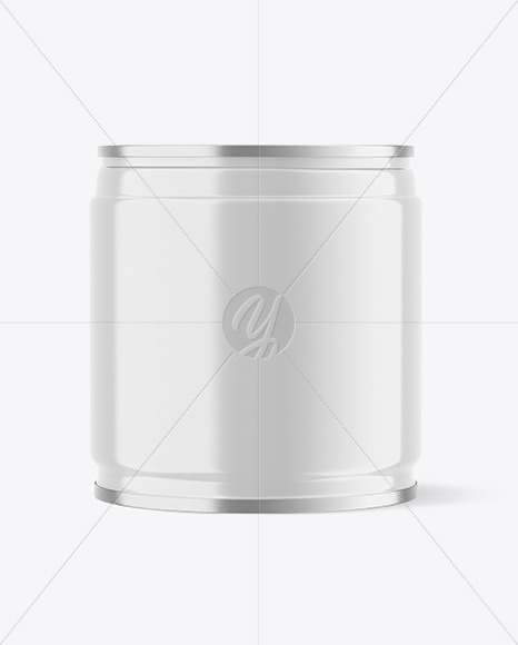 Tin Can with Glossy Finish Mockup