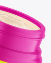 Opened Matte Cosmetic Jar Mockup