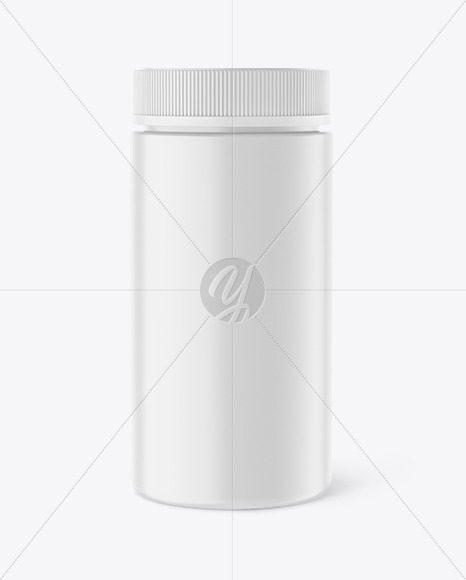 Matte Plastic Jar Mockup