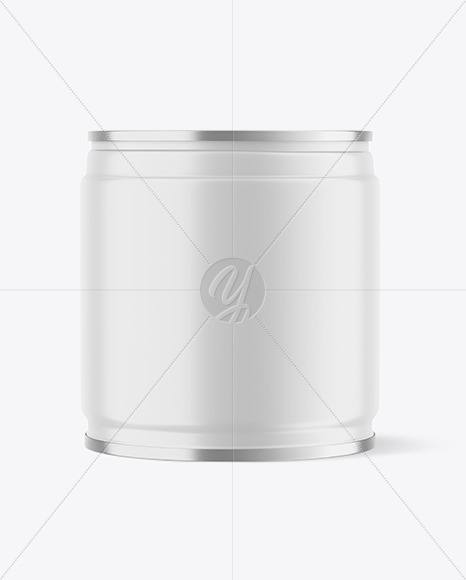 Tin Can with Matte Finish Mockup