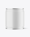 Tin Can with Matte Finish Mockup