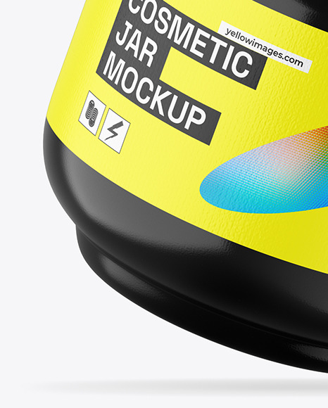 Glossy Cosmetic Jar Mockup Glossy Cosmetic Jar Mockup