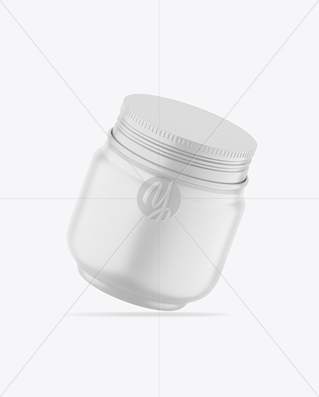 Matte Cosmetic Jar Mockup