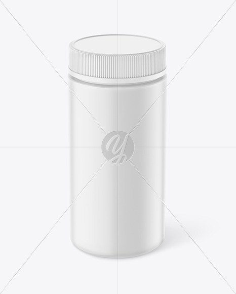 Matte Plastic Jar Mockup