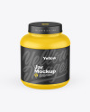Matte Protein Jar Mockup Matte Protein Jar Mockup