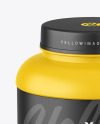 Matte Protein Jar Mockup Matte Protein Jar Mockup
