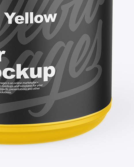 Matte Protein Jar Mockup Matte Protein Jar Mockup