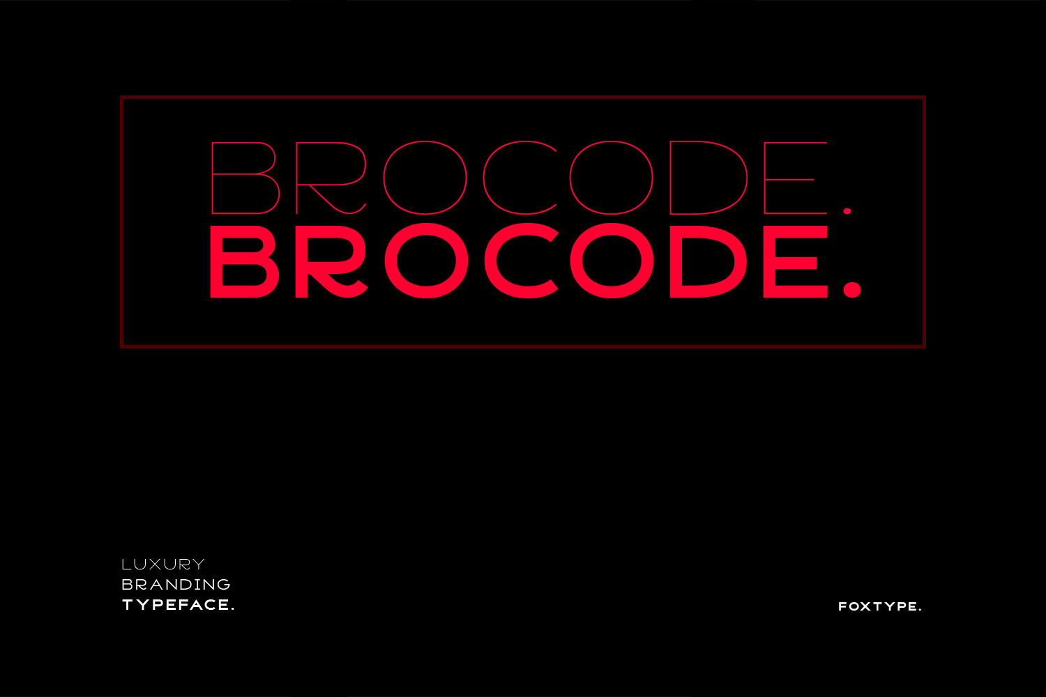 Brocode Display Typeface