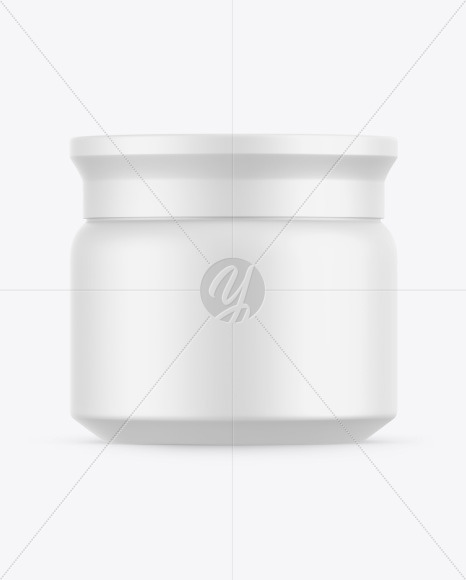 Matte Cosmetic Jar Mockup