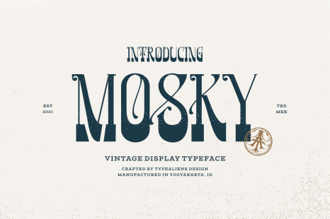 Mosky Font - Cowboy font