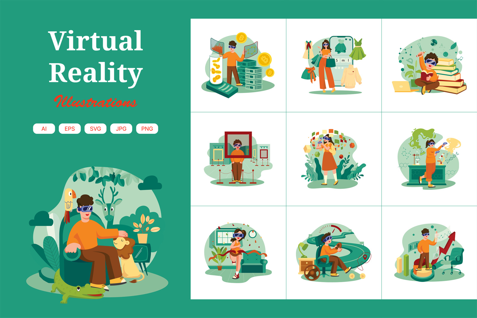 M420_Virtual Reality Illustration Pack M420_Virtual Reality Illustration Pack