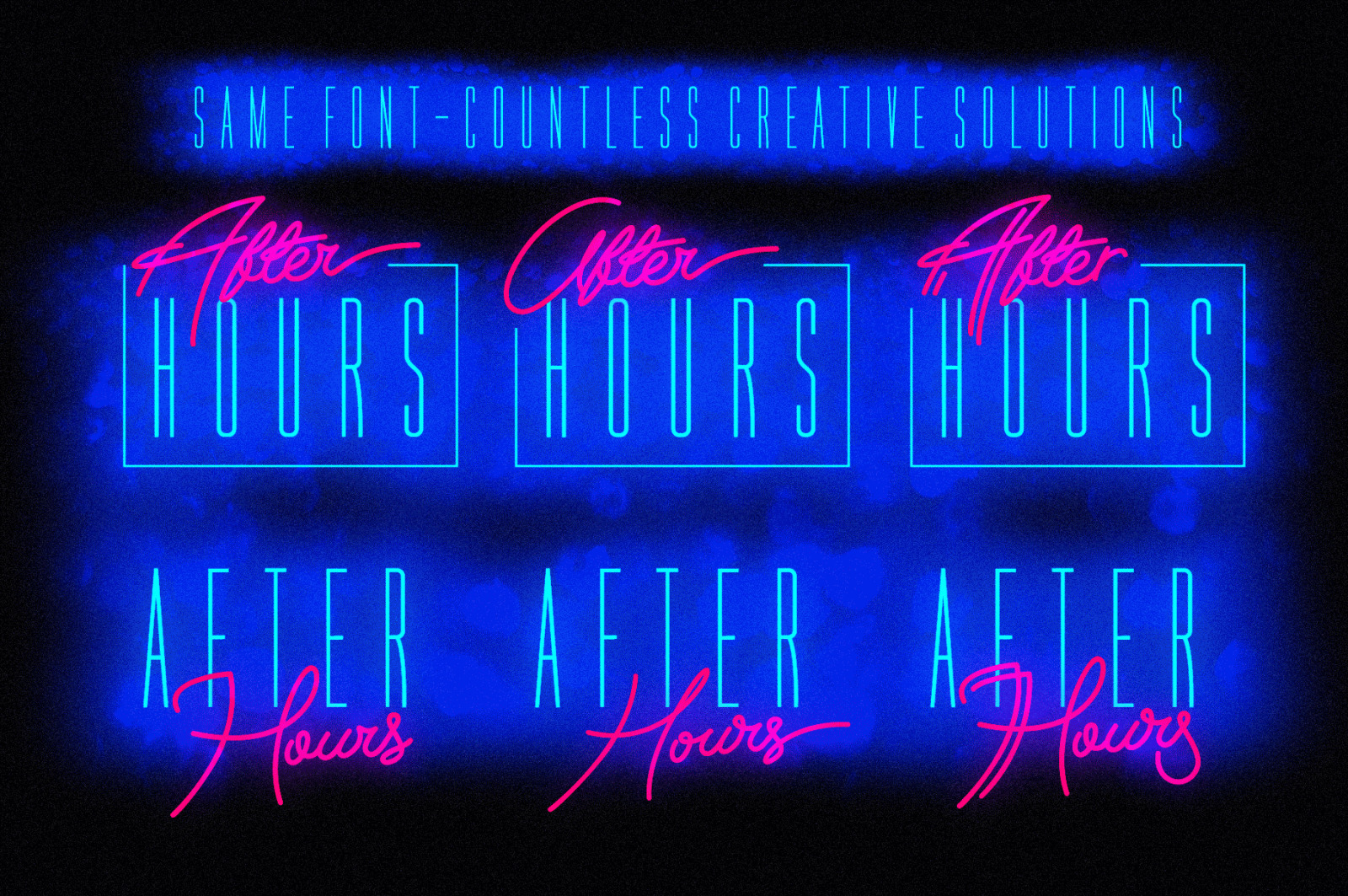 Disco Rendezvous: A Night Club Inspired OpenType Script Font