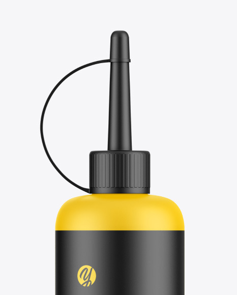 Matte Machine Oil Bottle Mockup