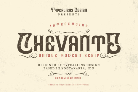 Chevante Font - Font for designers
