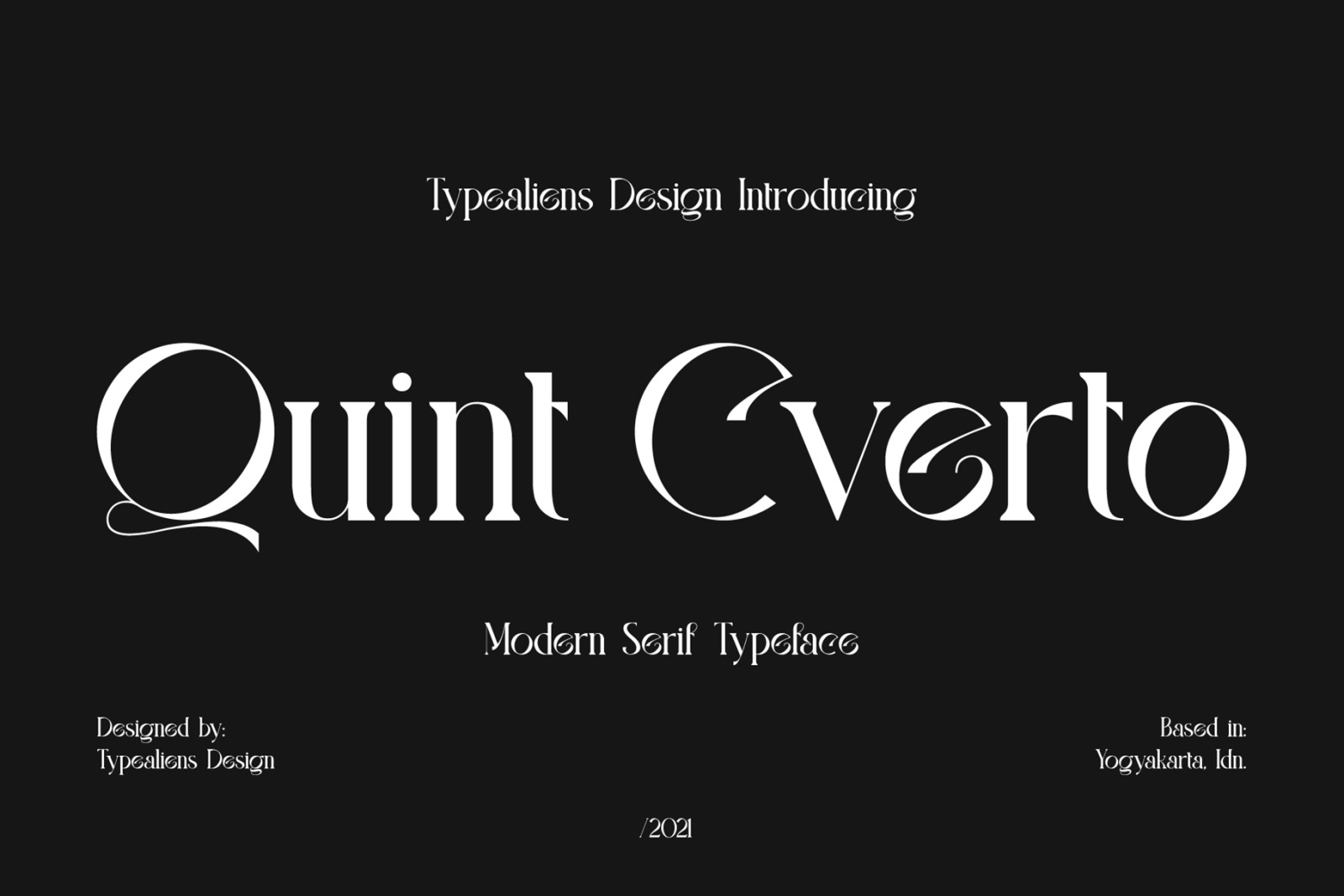 Quint Cverto Font